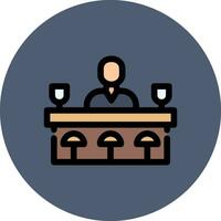 Bar Counter Creative Icon Design vector