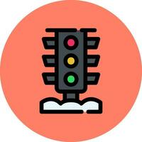 Traffic Light Creative Icon Design vector