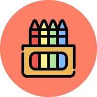 Crayons Creative Icon Design vector