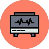 diseño de icono creativo de monitor ekg vector