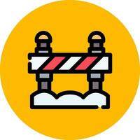 Road Block Creative Icon Design vector