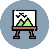 Canvas Creative Icon Design vector