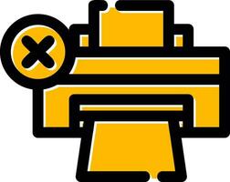 Printer Error Creative Icon Design vector