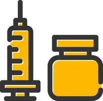 Vaccine Creative Icon Design vector