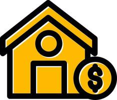 House Sale Creative Icon Design vector