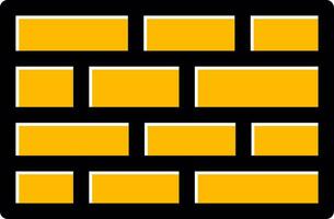 Brick Wall Creative Icon Design vector