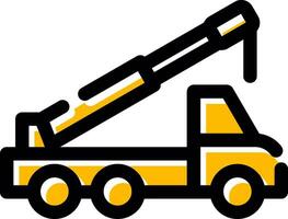 Crane Truck Creative Icon Design vector