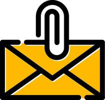 Attach File Email Creative Icon Design vector