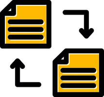 File Transfer Creative Icon Design vector