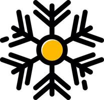 diseño de icono creativo de copo de nieve vector