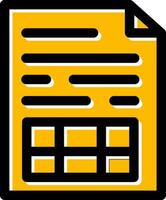 Spreadsheet Creative Icon Design vector