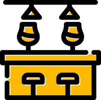 Bar Counter Creative Icon Design vector