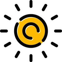 Sun Creative Icon Design vector