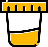 Urine Test Creative Icon Design vector