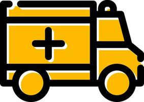 Ambulance Creative Icon Design vector