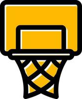 diseño de icono creativo de aro de baloncesto vector