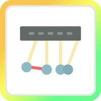Newton Cradle Creative Icon Design vector