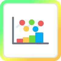 Bar Chart Creative Icon Design vector