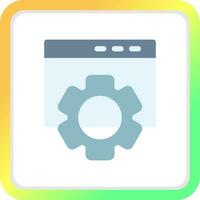 Web Settings Creative Icon Design vector