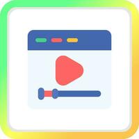 Video Creative Icon Design vector