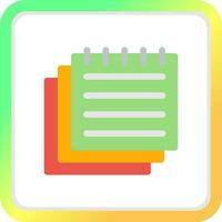 Sticky Notes Creative Icon Design vector