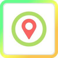 Location Pin Creative Icon Design vector