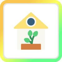 Greenhouse Creative Icon Design vector