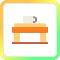 Coffee Table Creative Icon Design vector