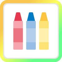 Crayon Creative Icon Design vector