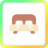 Bed Creative Icon Design vector