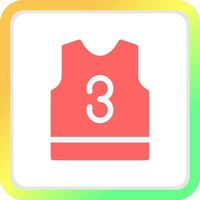 Basketball Jersey Creative Icon Design vector