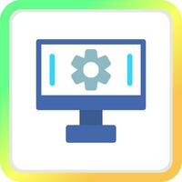 Setting Creative Icon Design vector