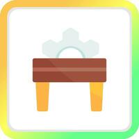 Table Saw Creative Icon Design vector