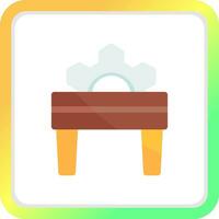 Table Saw Creative Icon Design vector