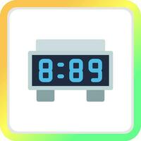 diseño de icono creativo de reloj digital vector