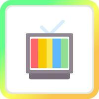 Television Creative Icon Design vector