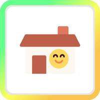 Happy Home Creative Icon Design vector