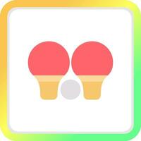 Ping Pong Creative Icon Design vector