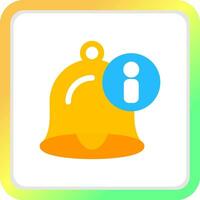 Notification Bell Creative Icon Design vector