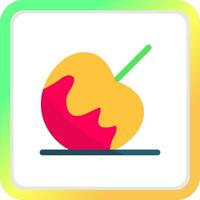 Caramel Apple Creative Icon Design vector