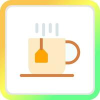 Tea Cup Creative Icon Design vector