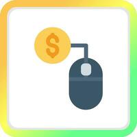 Pay Per Click Creative Icon Design vector