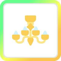 Chandelier Creative Icon Design vector