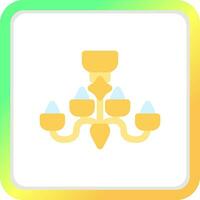 Chandelier Creative Icon Design vector