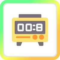 Digital Stopwatch Creative Icon Design vector