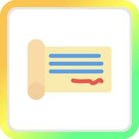 Cheque Creative Icon Design vector