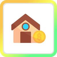 House Sale Creative Icon Design vector