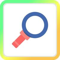 Magnifying Creative Icon Design vector