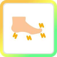 Foot Creative Icon Design vector