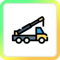 Crane Truck Creative Icon Design vector